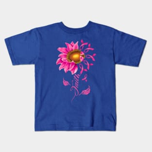 breast cancer faith sunflower  1 Kids T-Shirt